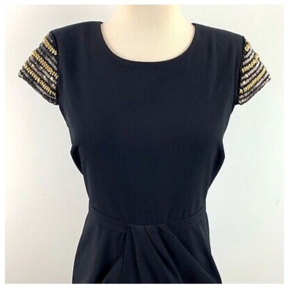 GUESS Cap Sleeve Dress wedding Guest Size 8 LBD Cocktail - Picture 3 of 10